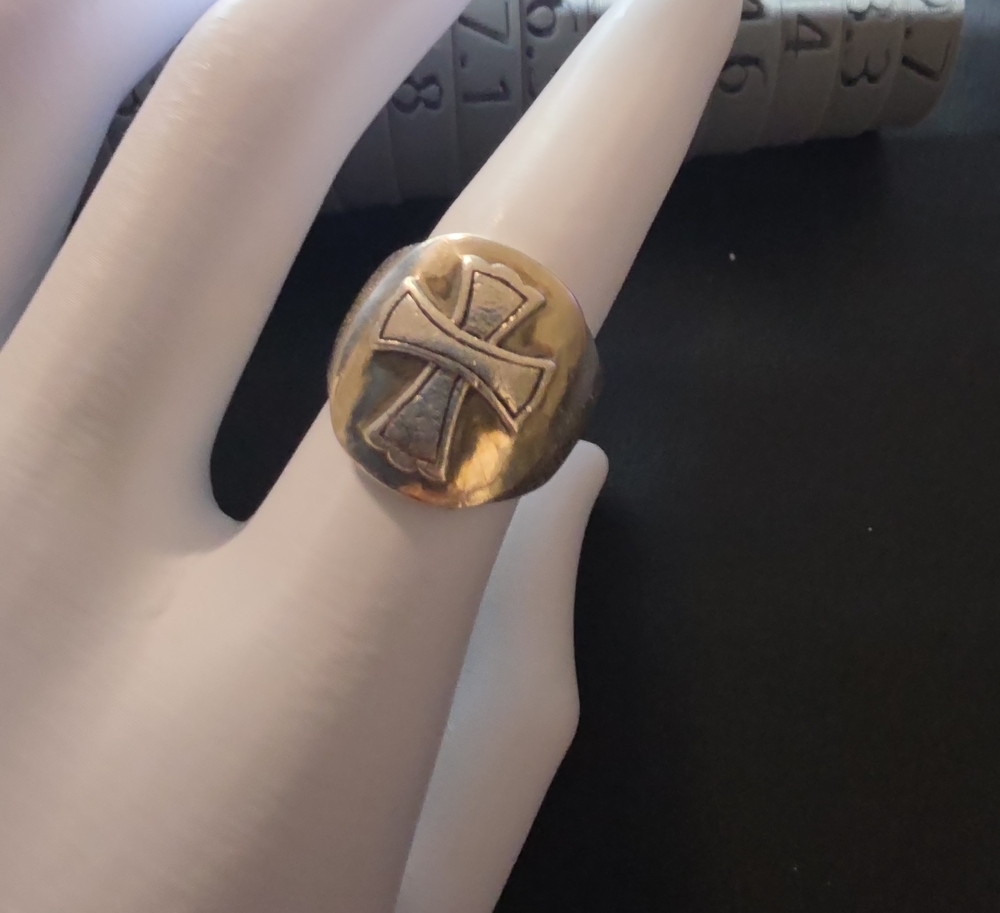 Silpada 925 Silver Cross Signet Ring